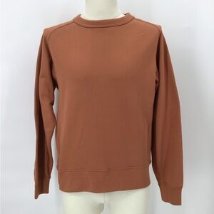 Uniqlo Men's Crewneck Sweater - Rust